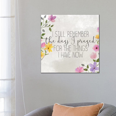 The Days 1 Piece Wrapped Canvas Painting