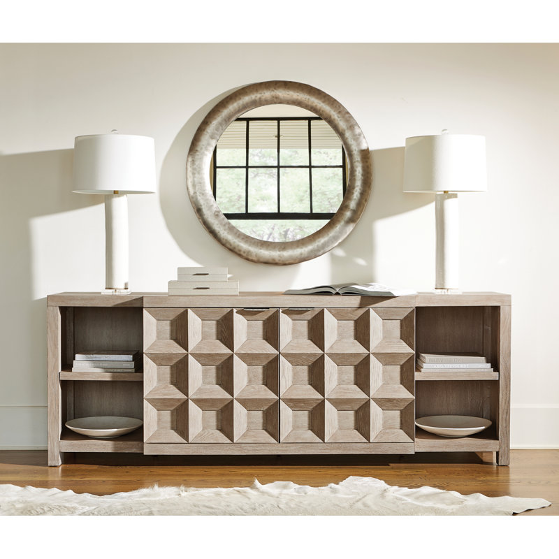 Prado Aluminum Round Wall Mirror