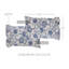 Taie d'oreiller 100% coton Dorset Navy-1168351002
