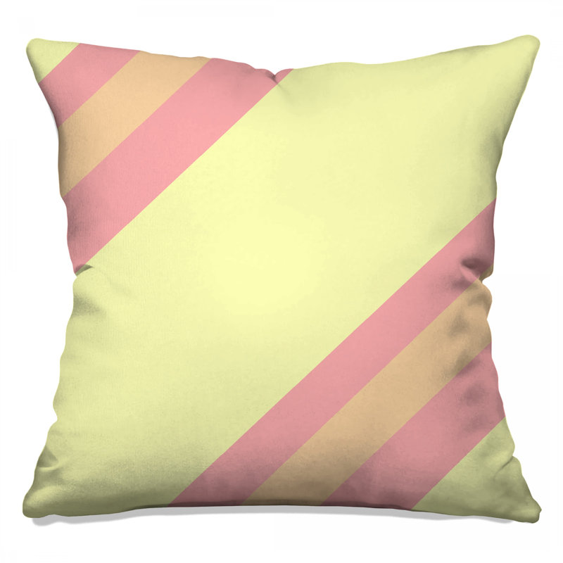 Coussins Diagonal Pastel Stripes, 18 x 18 pouces