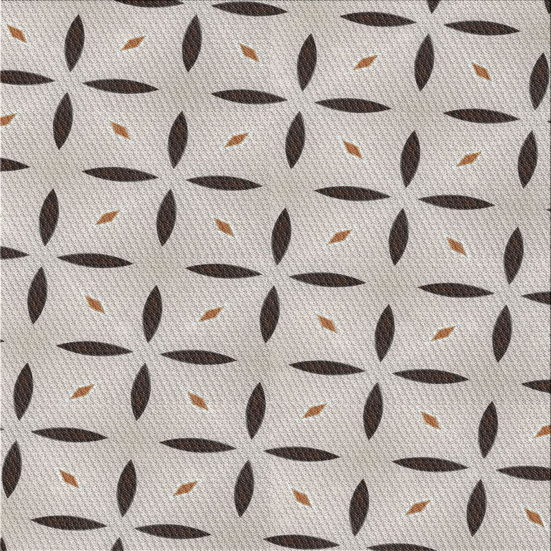Tapis brun Sather, Carré 4 pi