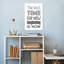 New Beginning Now Bold Minimalist Modern Wall Art Print 1 Piece Wrapped Canvas Wall Art-51803971