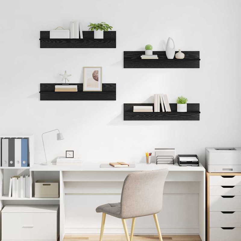 Floating Shelf, Black Oak