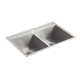 Vault™ Double Bowl Kitchen Sink with Single Faucet Hole