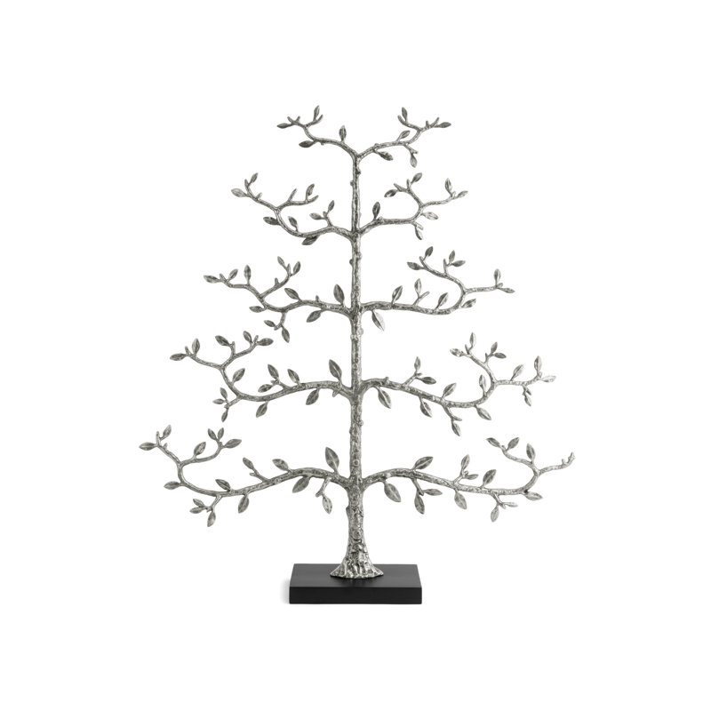 Espalier Christmas Ornament Tree Figurine / Sculpture, 48" H x 48" W x 2" D