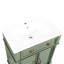 Lavabo de salle de bain de style médiéval, structure en bois massif, tiroir à dessus rabattable pour salle de bain bien rangée 28 po avec poignées en métal, base à colonne romaine, outils de nettoyage pour rangement