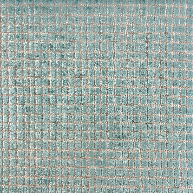 Geometric Cut Velvet | Vika Fabric_VIKA, Sky