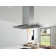 Designer Zephyr 36 in. Shell Only Island Mount Range Hood with LED Lights in Stainless Steel