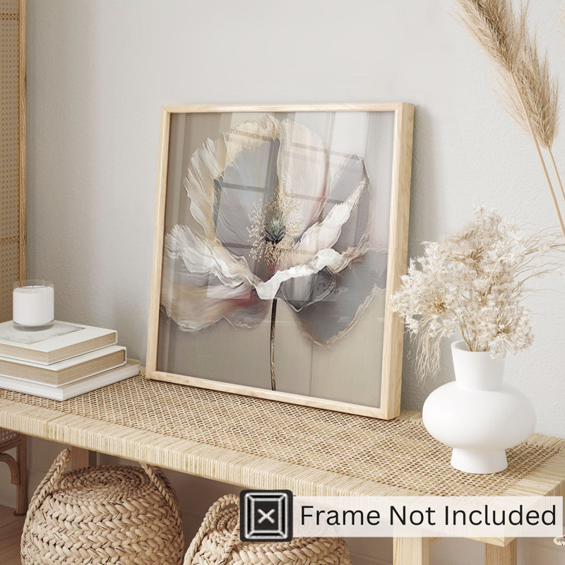 Floral Flower Classical Unframed Art Print, 28" H x 28" W