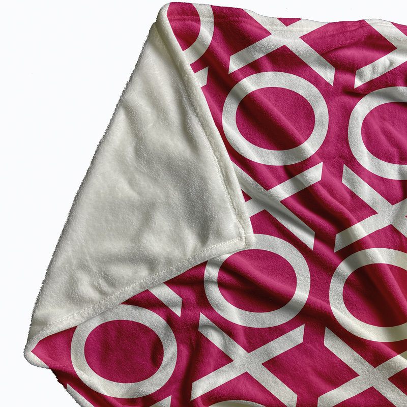 Billiot Throw Blanket, W127 x L152cm, Dark Pink