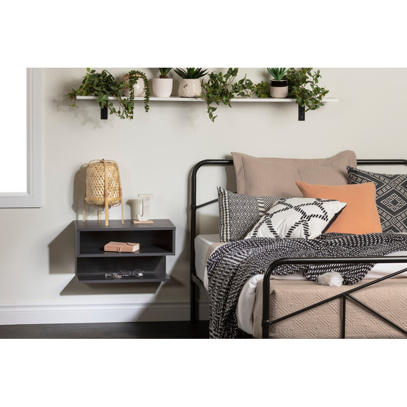 Sazena Nightstand, Gray Oak