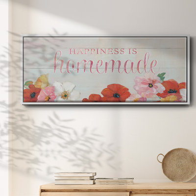 Happiness is Homemade- Framed Canvas