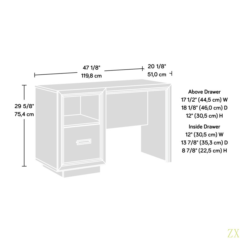 Bureau, finition moyenne, idéal pour le bureau ou le bureau dans la chambre à coucher ou le salon
