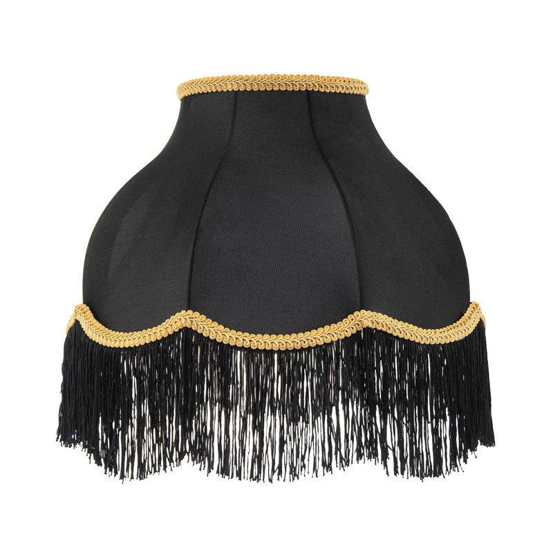 23 cm H Empire Fabric Lamp Shade ( No Direct Attachment Method ) in Black