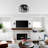 Anthony 12.5'' Black Caged Ceiling Fan with Lights and Remote Control, Small Flush Mount Ceiling Fan-1339912863