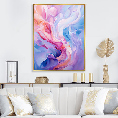 Purple Shade Fluid Abstract Liquid Ink 1 - Liquid Ink Abstract Wall Art