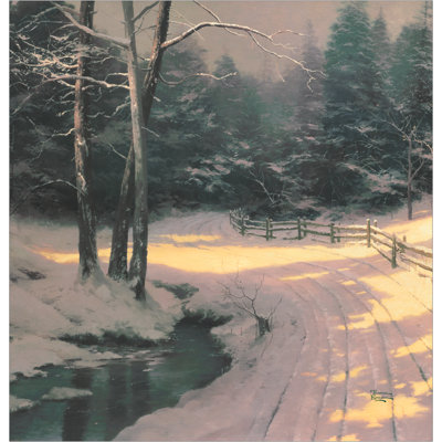 Rideau de douche Thomas Kinkade Winter Glen