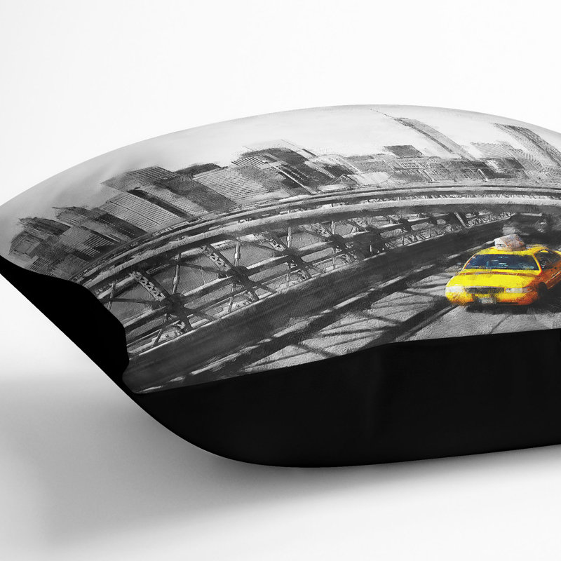 Square Cushion, 55cm H x 55cm W x 20cm D, Black