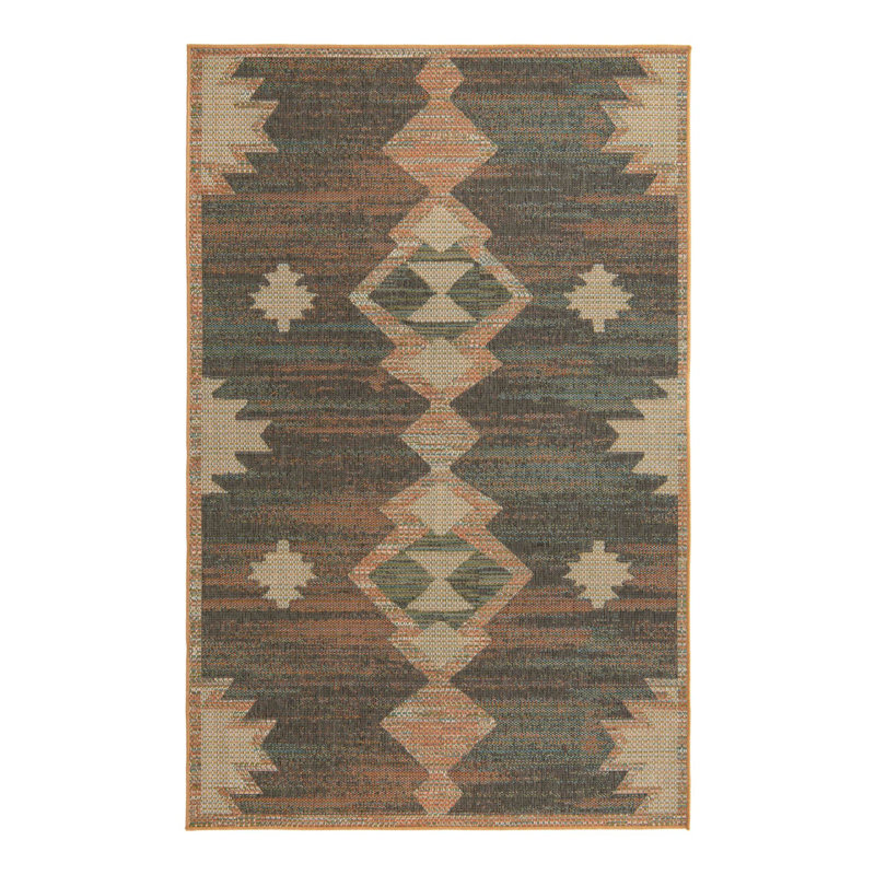 Tapis tissé à la machine Barnesville, Rectangle 6 pi x 9 pi
