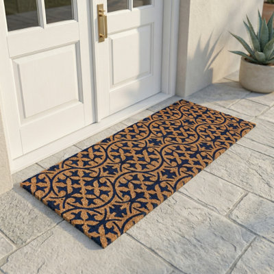 Timiya Tile Coconut Coir Entryway Doormat