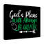 God's Plan - Wrapped Canvas Print-1459086729
