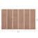 Abruzzino 300cm W x 180cm H 6 - Panel Solid Wood Folding Room Divider