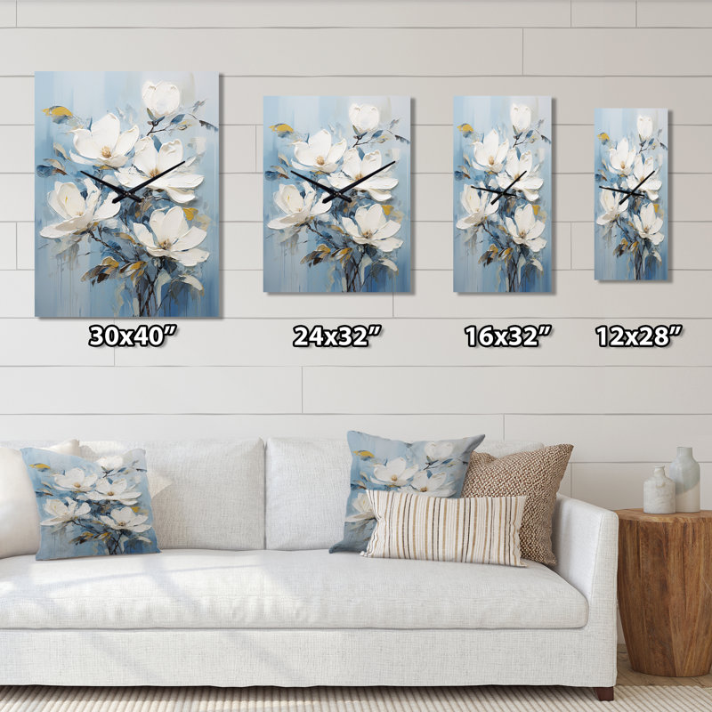 Horloge murale Cambrea - Magnolias, Grand