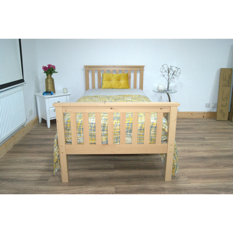 Hampshire UV Waxed Pine Wooden Bed, Small Double
