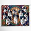 Chiens, épagneul tibétain brun, art mural sur toile-745266234