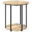  Side Table Set 2 Pcs Artisan Oak And Black 50 X 50 X 50.5 Cm-16308811