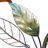 Metal Leaf Multi Colored Wall Decor with Scrolled Vine and Wire Leaf Accents