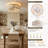 Cretien 17" 7-Blade Indoor Enclosed Caged Flush Mount Ceiling Fan with the Remote Control-347090725-347090724