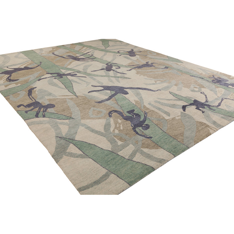 Classic Abstract Area Rug, Rectangle 6' x 9'