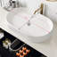 Meuble-lavabo flottant de 40 pouces avec lavabo ovale en céramique, comptoir en bois massif multicouche, tablette ouverte, pour les petits espaces