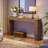 63" Solid wood Console Table 