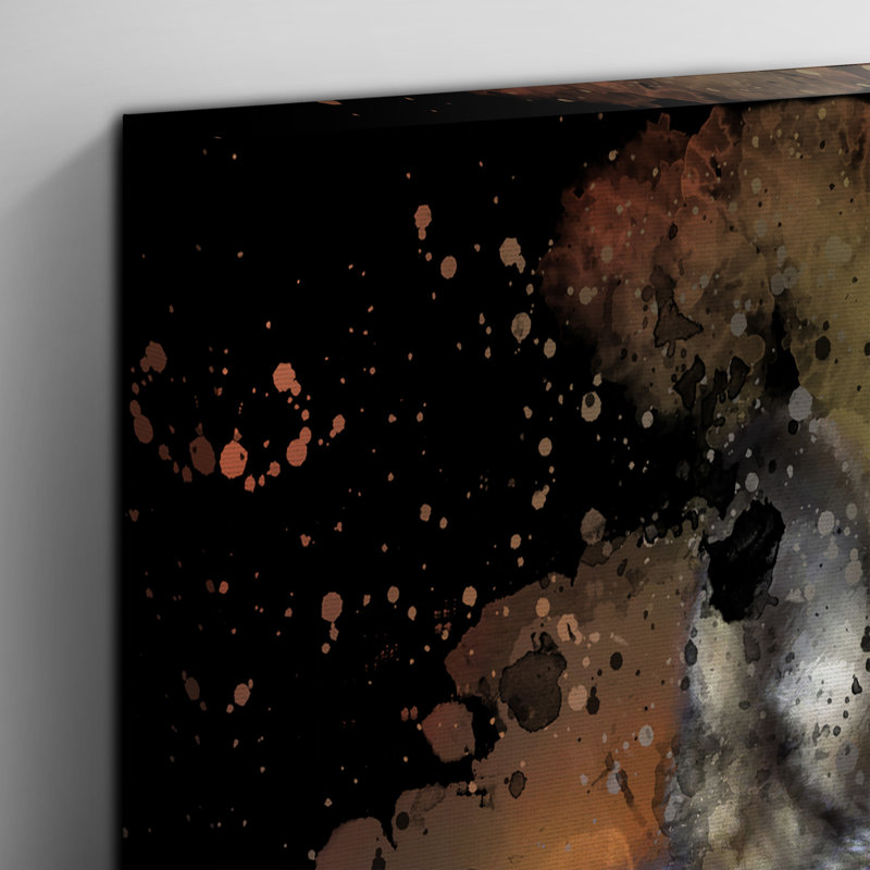 Wolf Resting - Wrapped Canvas, 50cm H x 35cm W