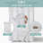 White Extra Long No Hook Waffle Weave Shower Curtain With Snap-In Liner Replacement, 230GSM Waterproof Fabric Hotel Shower Curtain Set For Bathroom, Through Mesh Top Window,71Wx86h