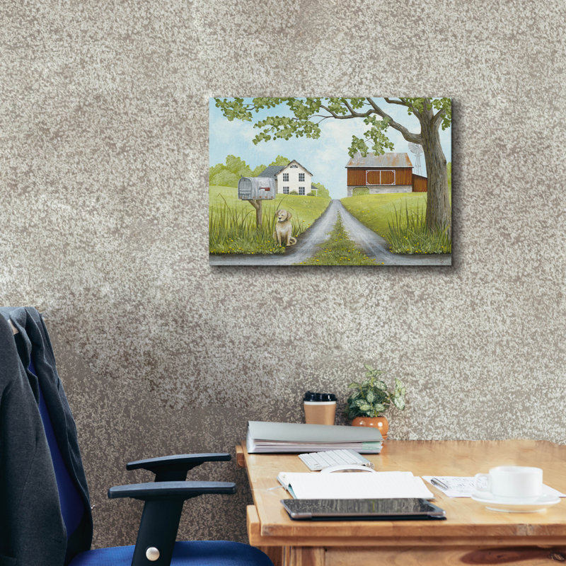  «Waiting For The Mailman» par Tanya Nyp, art mural sur toile, 26 po x 18 po, H 18 po x l 26 po