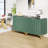 31.5'' Wide 2-Door Buffets and Sideboards Cabinet Set with Hexagonal Pattern