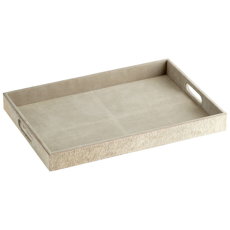 Brixton Leather / Faux Leather Decorative Tray, 20" H x 14.25" W x 2" D