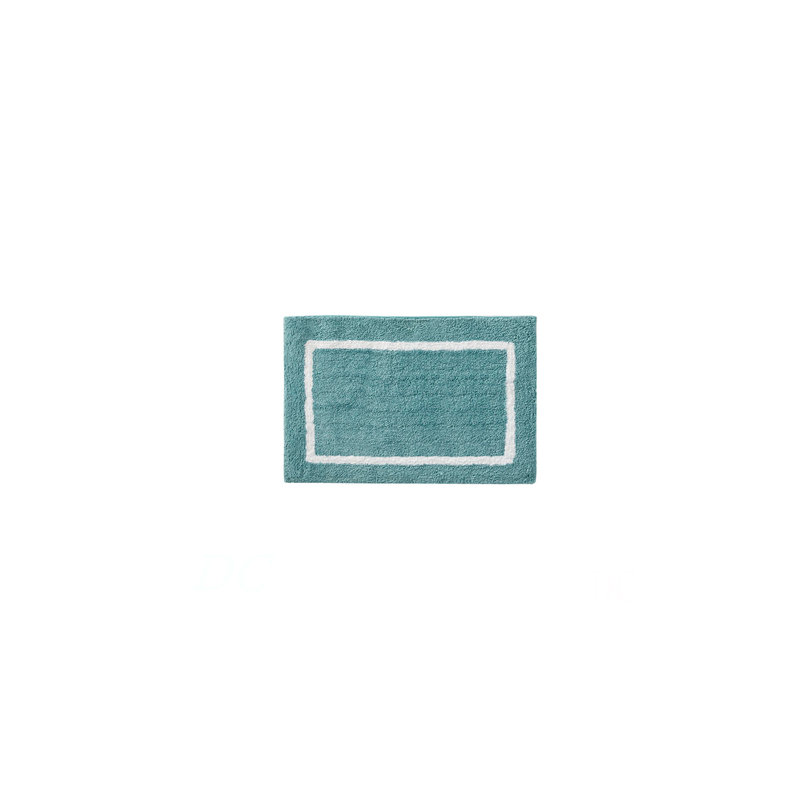 Reversible High Pile Tufted   Bath Rug, Aqua, Single- 34" L x 21" W