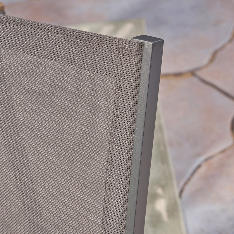 Dining Chair For Outdoor Patio Garden, Grey