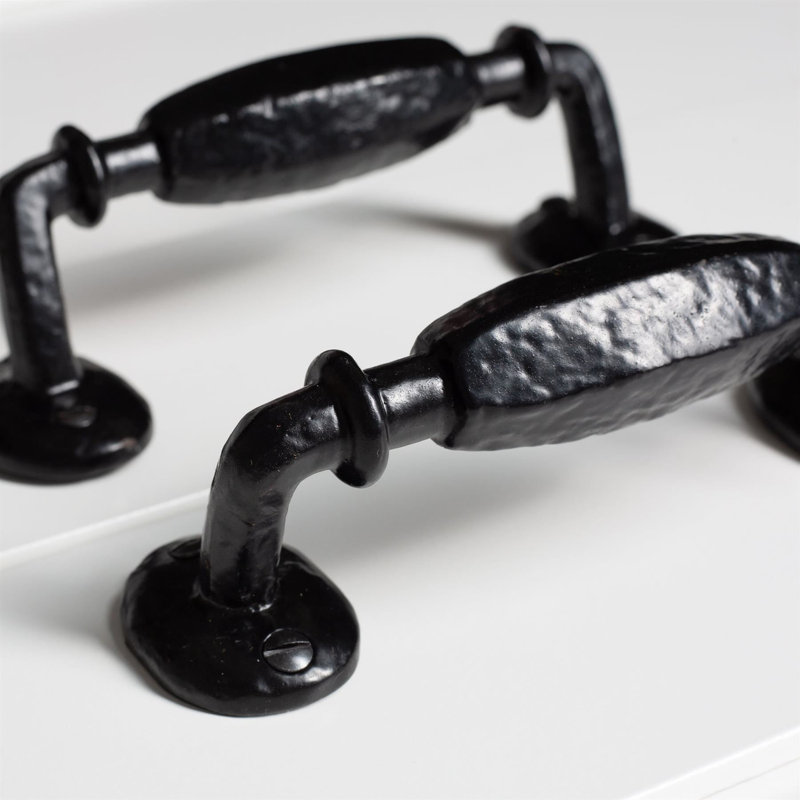 Hammer & Tongs Offset Wrought Iron Door Handle