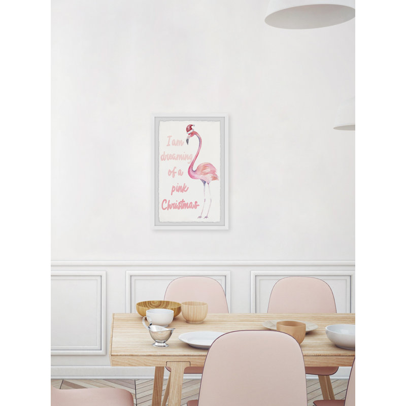 «Dreaming Of A Pink Christmas», reproduction encadrée, H 45 po x l 30 po x P 1,5 po