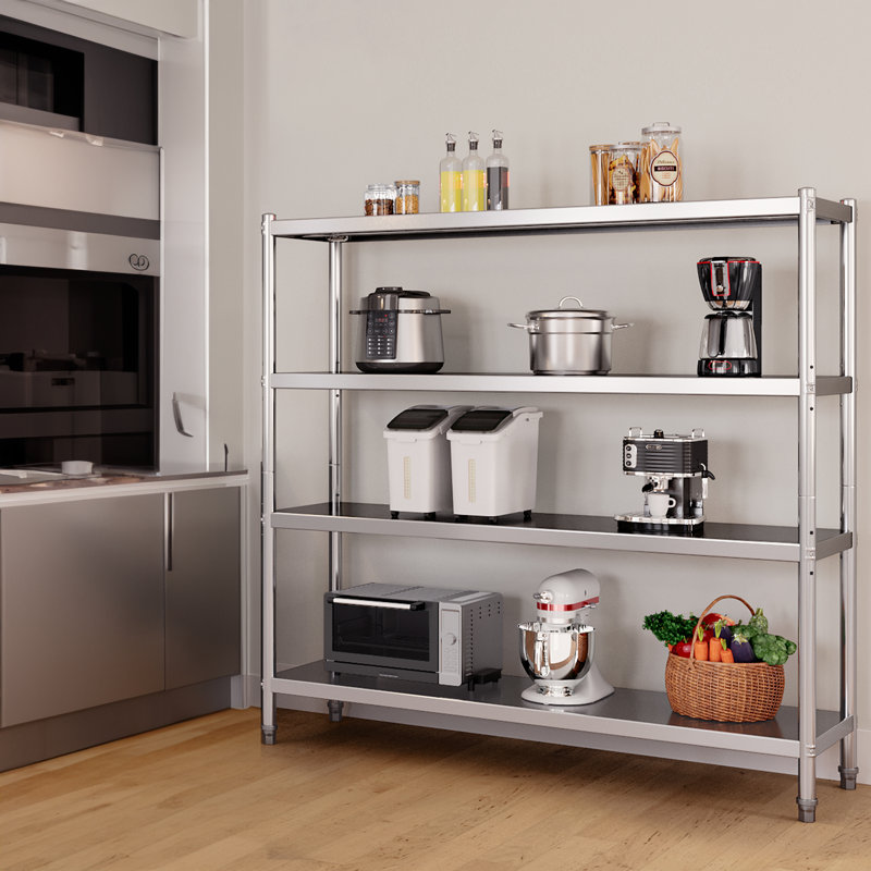 Aidon 60'' W Stainless Steel Shelving Unit