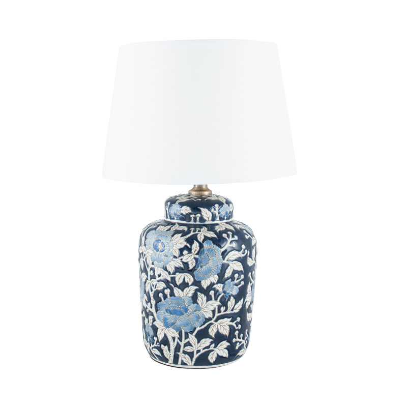 13.8cm H Cotton Blend Empire Lamp Shade ( Screw On ), Ivory