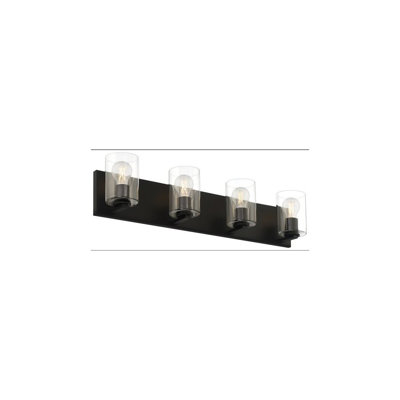 Luminaire Access Lighting 62583LEDDLP-MBL/CLR Oslo Applique murale à DEL à 4 lumières, fini noir mat