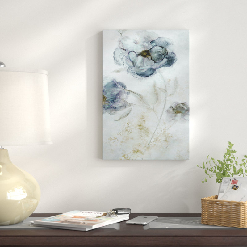 « matinée pivoine », reproduction sur toile tendue, H 12 po x l 18 po x P 1,5 po