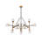 Roessler Modern 16 Light Black and Gold Globe Chandelier
