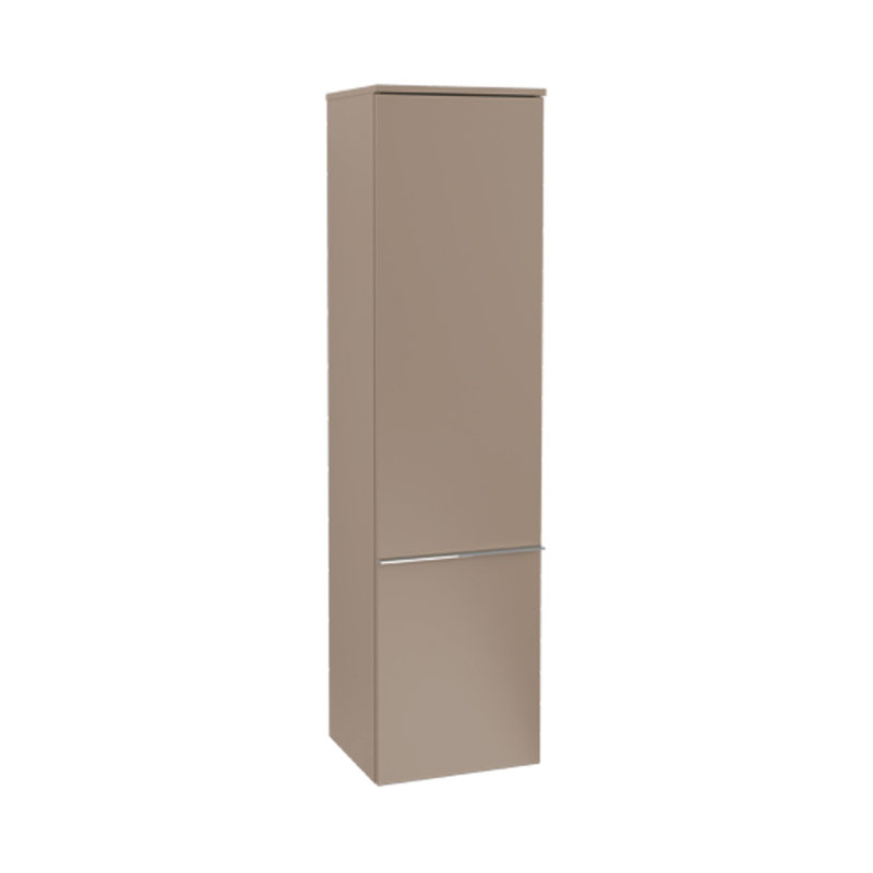 Armoire à linge Venticello, côté charnière gauche, Chêne pierre